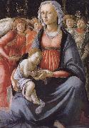 Sandro Botticelli Our Lady of Angels with five sub Sweden oil painting artist